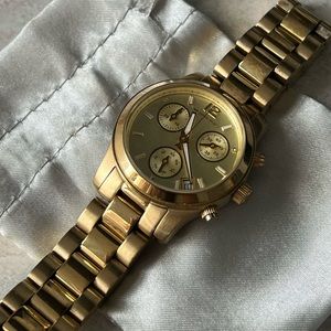 Michael Kors MK5384 Mini Runway Chronograph Watch in Gold
